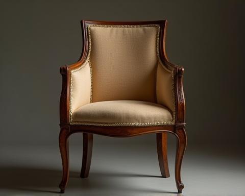 Beautifully restored antique wooden chair