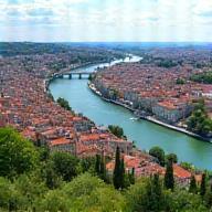 View of Lyon city scape